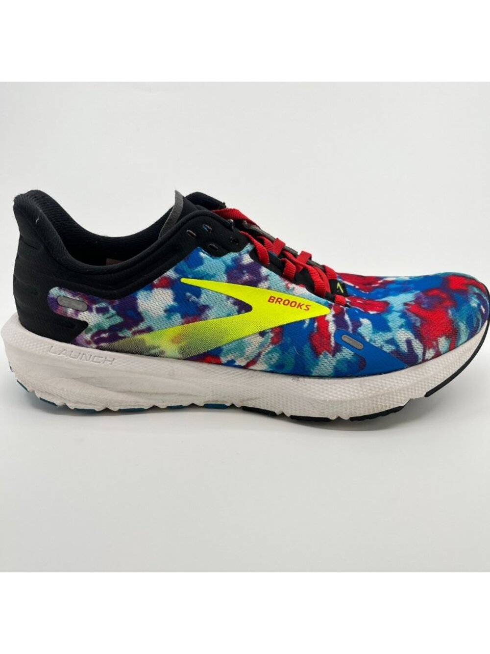 Brooks Launch 9 Womens Size 9 Blue Red White Athletic Running Shoes Sneakers